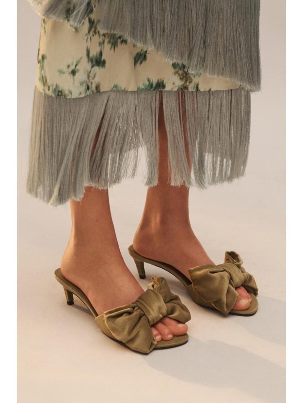 ZARA MAXI BOW HEELED SANDALS - LIMITED EDITION - Picture 3 of 8